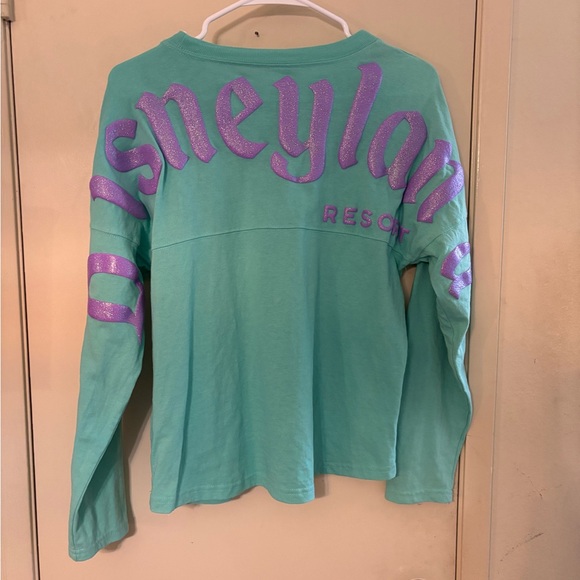Disneyland Turquoise and Purple Spirit Jersey with Crew Neck - Picture 2 of 2